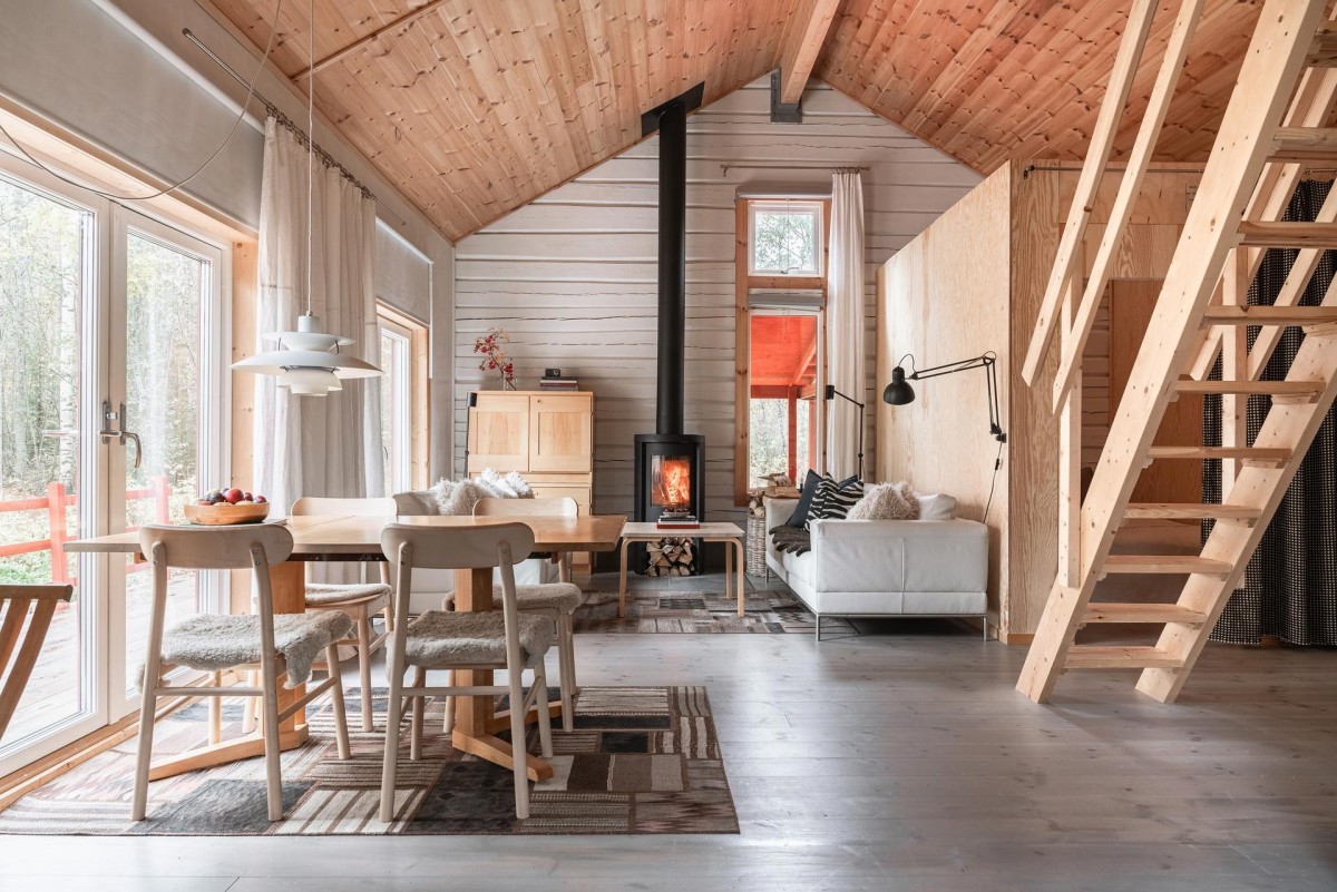 delikatissen suecia sommerhus Siljansnäs hygge diseño nórdico casita de verano Casa de madera casa bosque cabañas pequeñas cabaña vacaciones cabaña sueca 