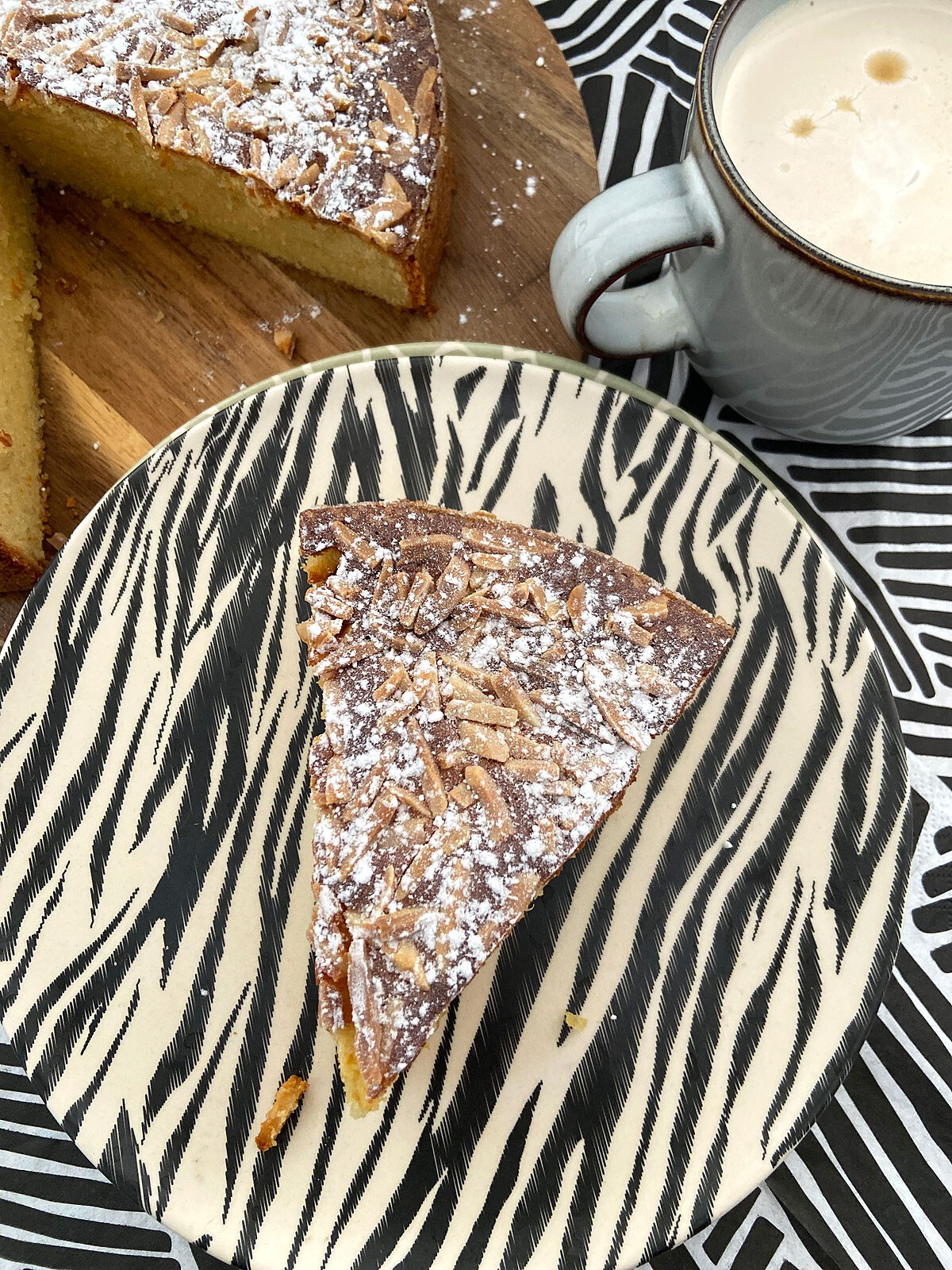 Bizcocho sin gluten de almendras y naranja