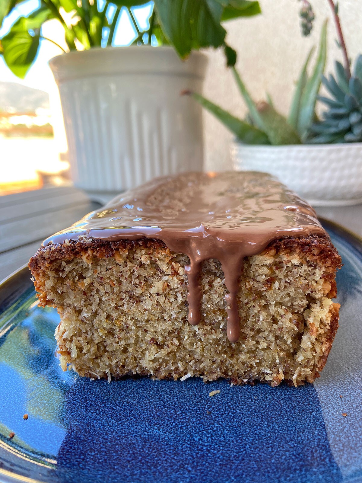 Bizcocho sin gluten de coco, almendra y naranja